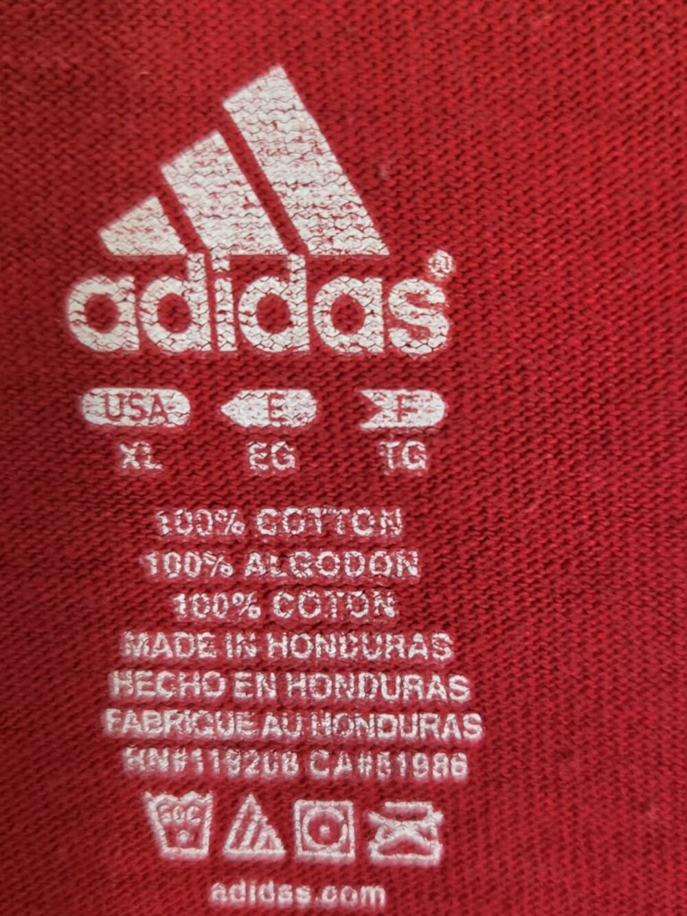 Adidas Vintage Y2K Woman's Arkansas Razorback Long Sleeve T Shirt Size XL Red - Picture 9 of 10